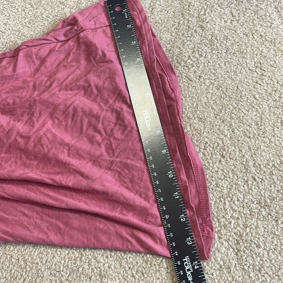 Zig Zag Stripe rose/mauve romper, short sleeve cropped wide legs sz Medium - Picture 8 of 11